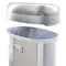 Hls Commercial 13 gal Oval Indoor Metal Can, Silver, Open Top, Stainless Steel, 11.4 in HLS13STVM - alternate 5